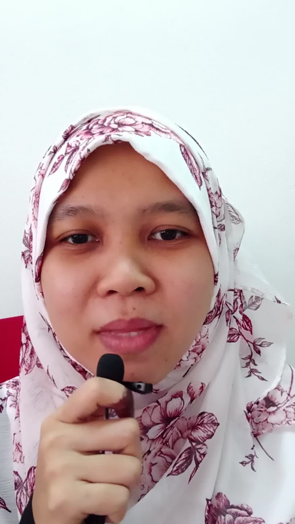 Still image out of testimonial from Najwa Syolehah Jaafar
