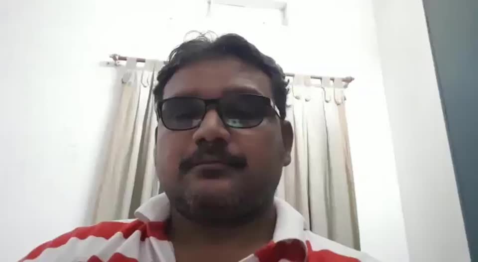 Still image out of testimonial from Rajeswara Rao