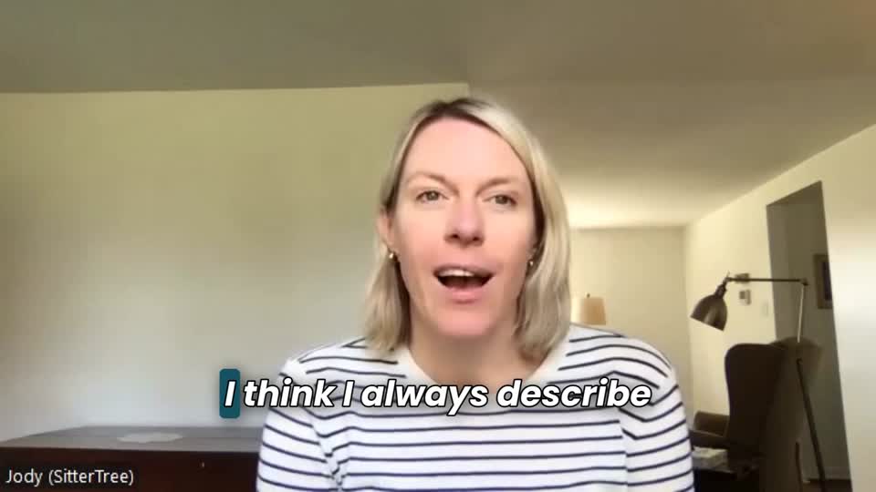 Still image out of testimonial from Jody Stephenson