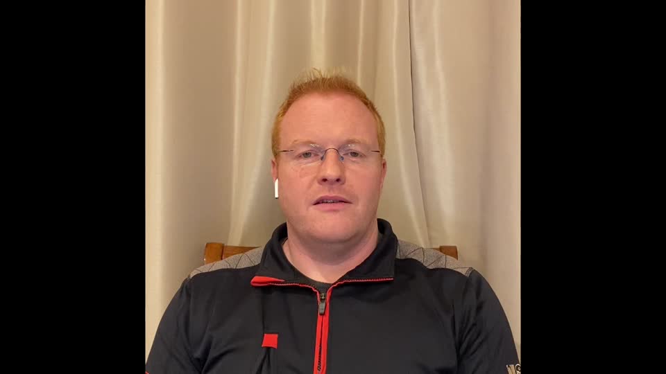 Still image out of testimonial from John Colledge