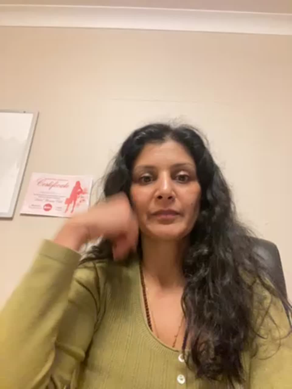 Still image out of testimonial from Jeyanthi Nair 