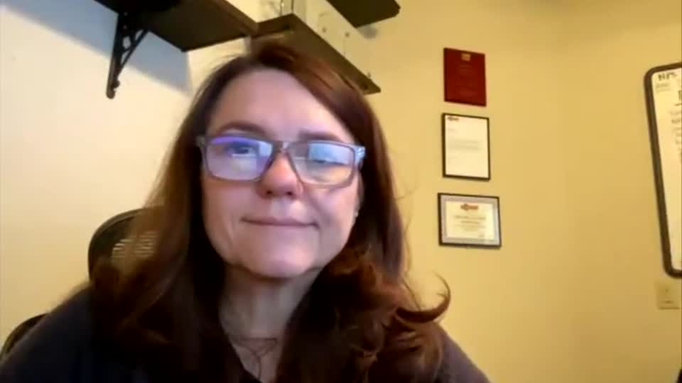 Still image out of testimonial from Cindy Parks-Talley