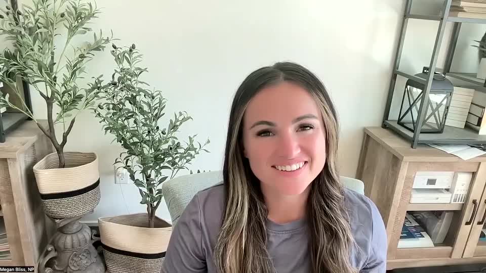 Still image out of testimonial from Megan Bliss