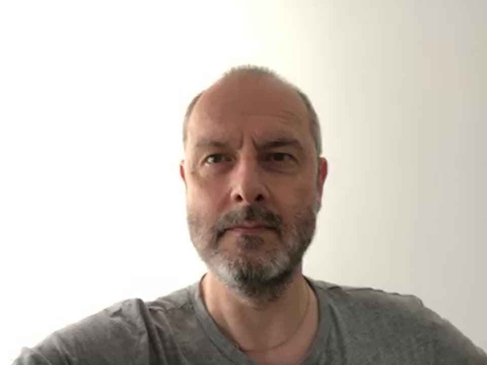 Still image out of testimonial from Andy Cristin