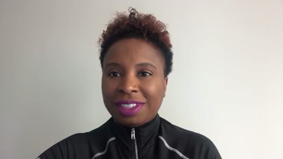 Still image out of testimonial from Aisha Delpeache