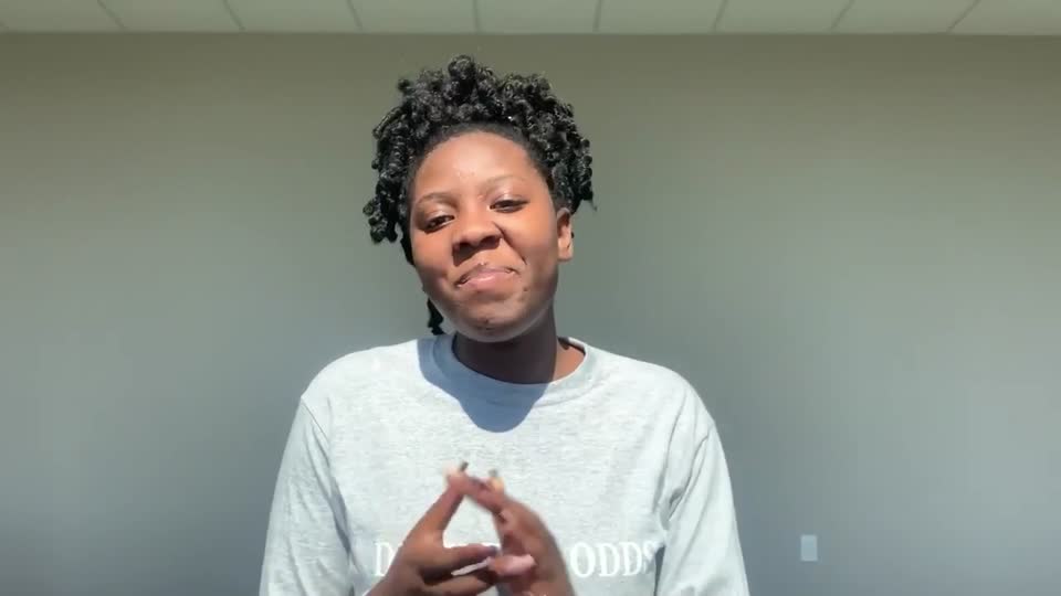 Still image out of testimonial from Treshawna Dehaney
