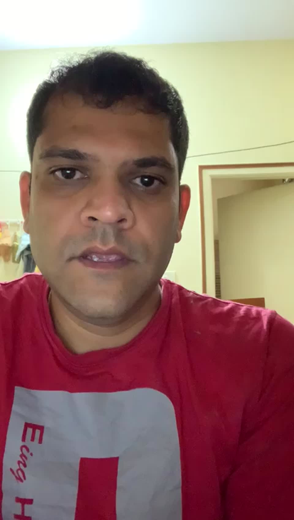 Still image out of testimonial from Shyam Prasad