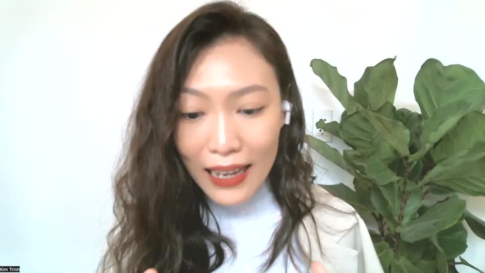 Still image out of testimonial from Kim Trinh