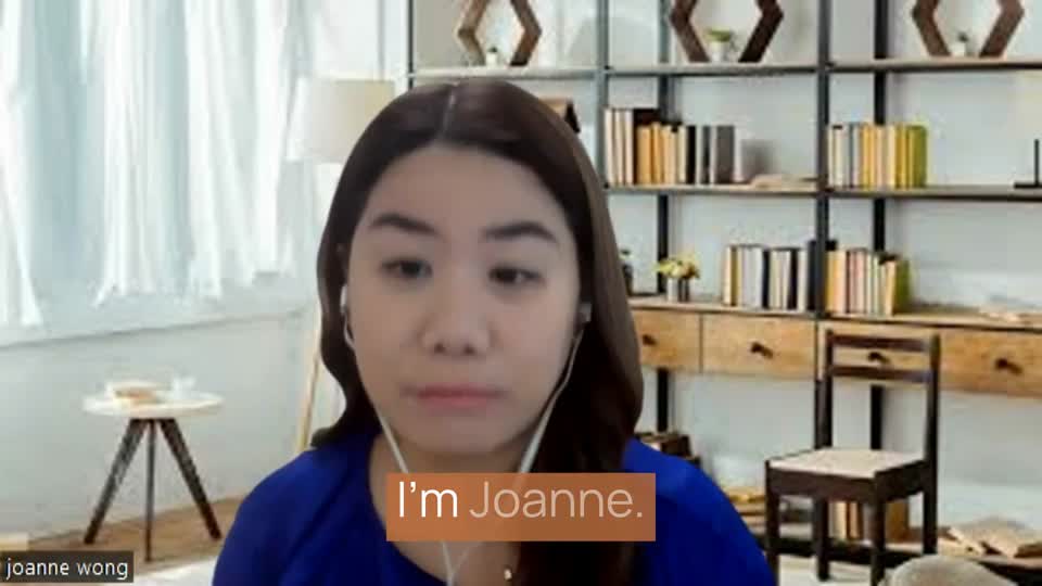 Still image out of testimonial from Joanne - Heart-Centered Life Coach