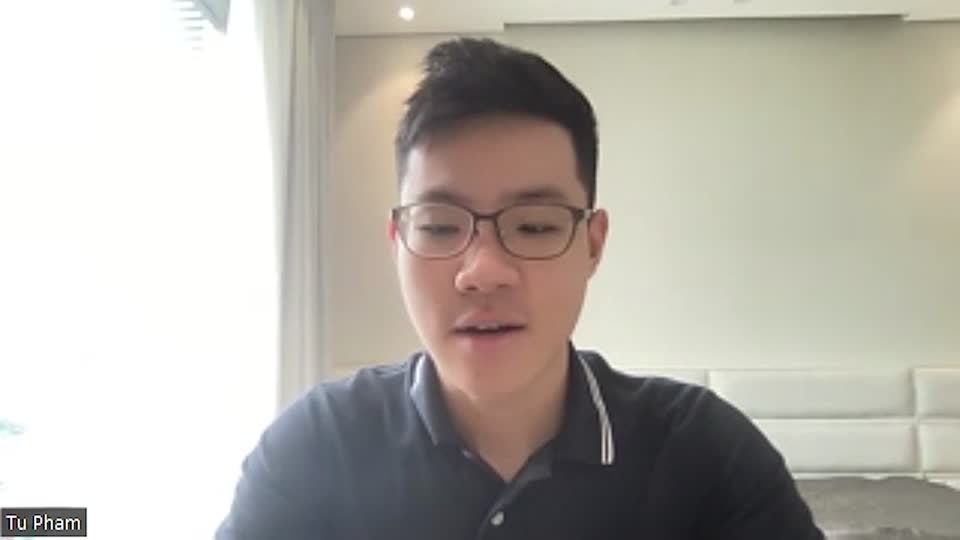 Still image out of testimonial from Tu Pham 
