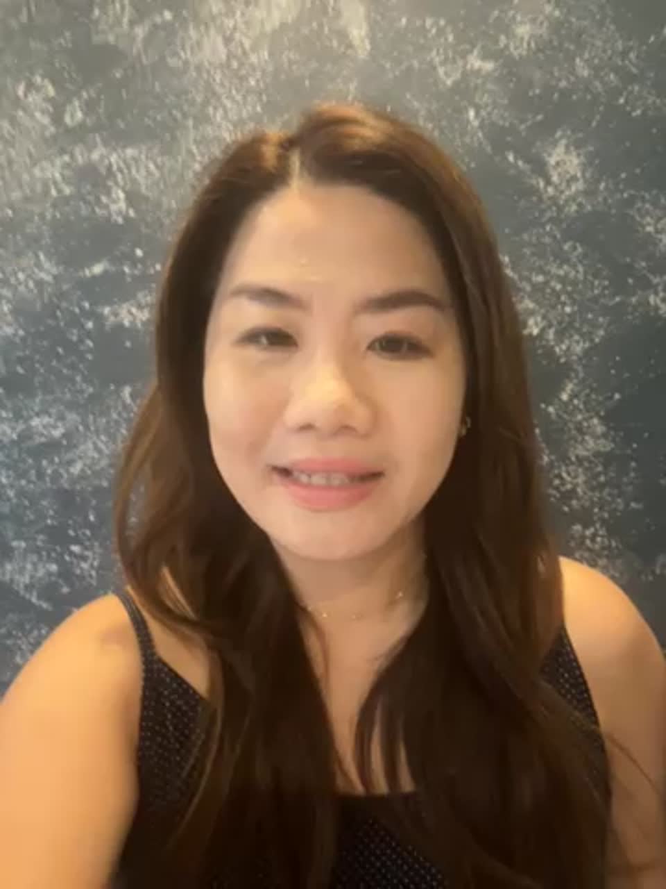 Still image out of testimonial from Joanne Wong