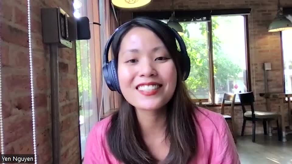 Still image out of testimonial from Yen Nguyen 