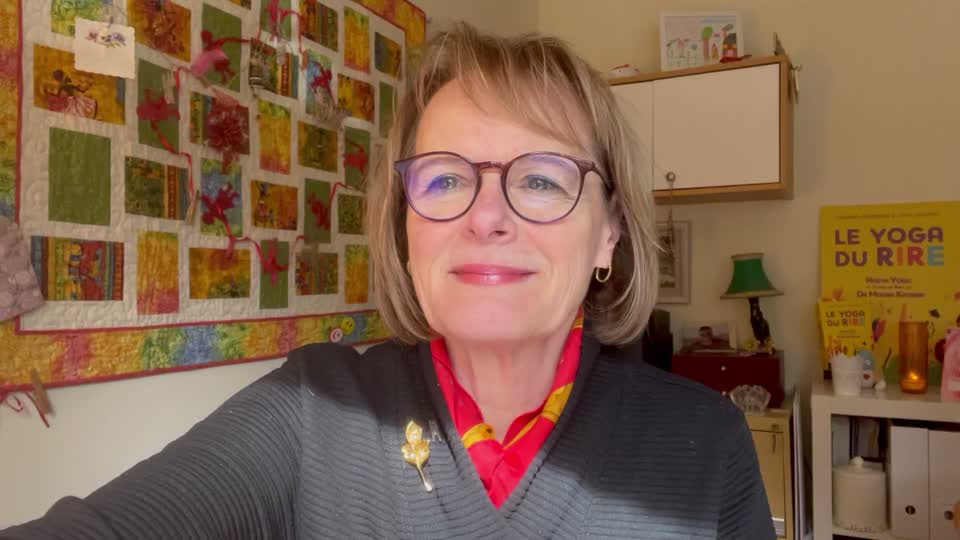 Still image out of testimonial from Linda Leclerc