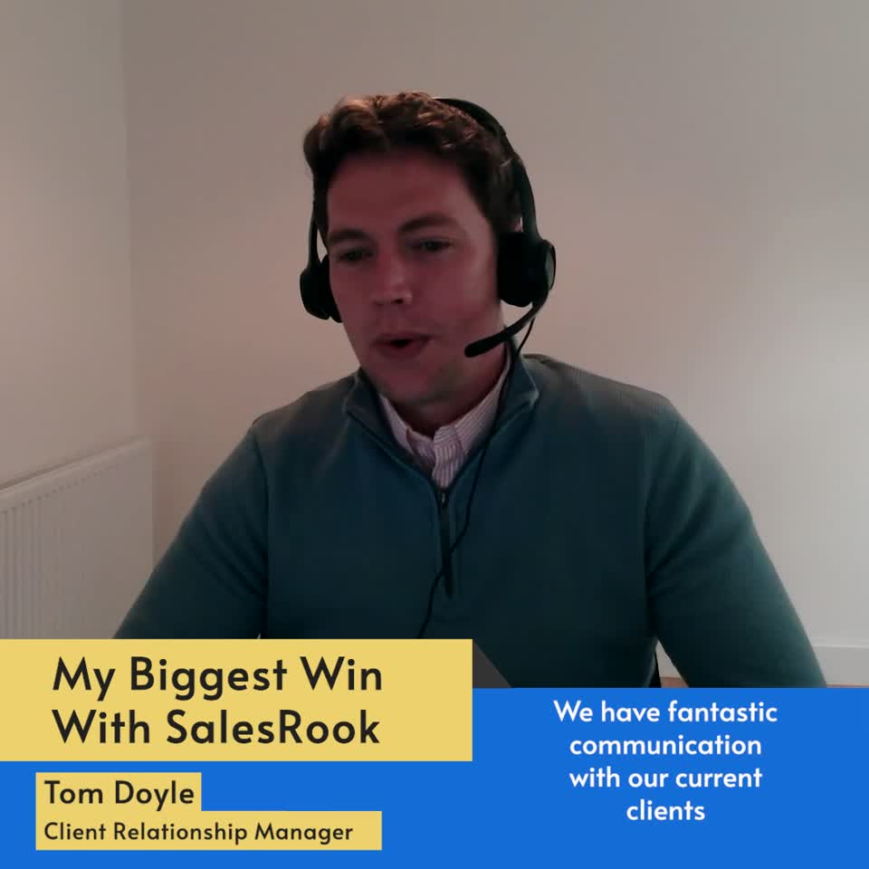 Still image out of testimonial from Tom Doyle