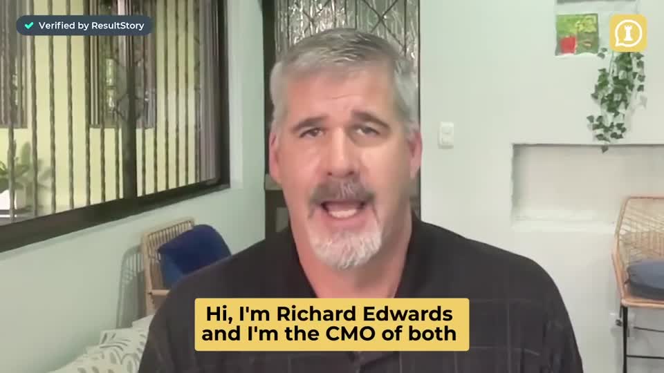Still image out of testimonial from Richard Edwards