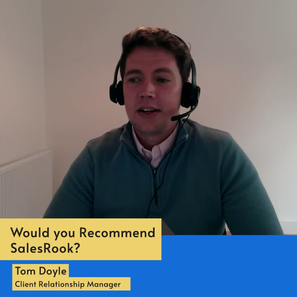 Still image out of testimonial from Tom Doyle