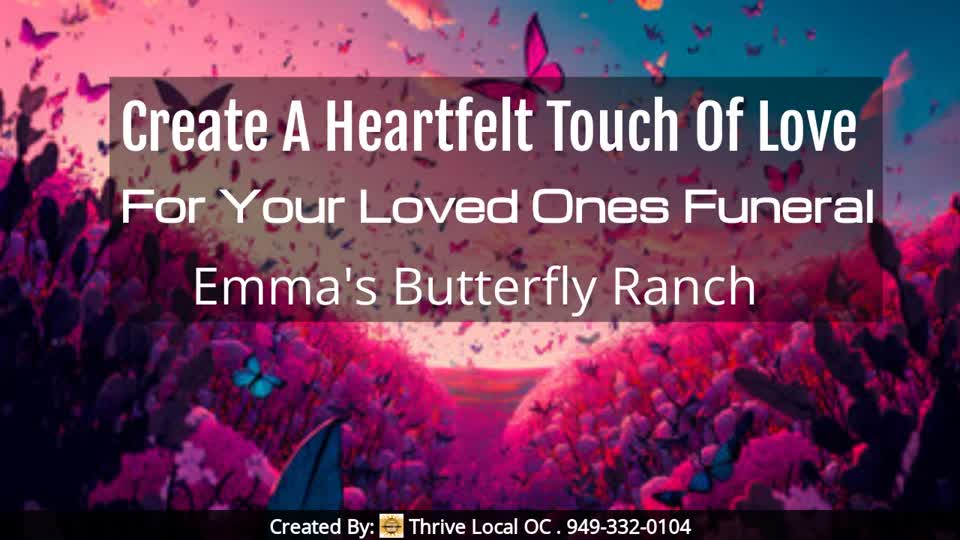 Still image out of testimonial from Funeral Butterfly Release