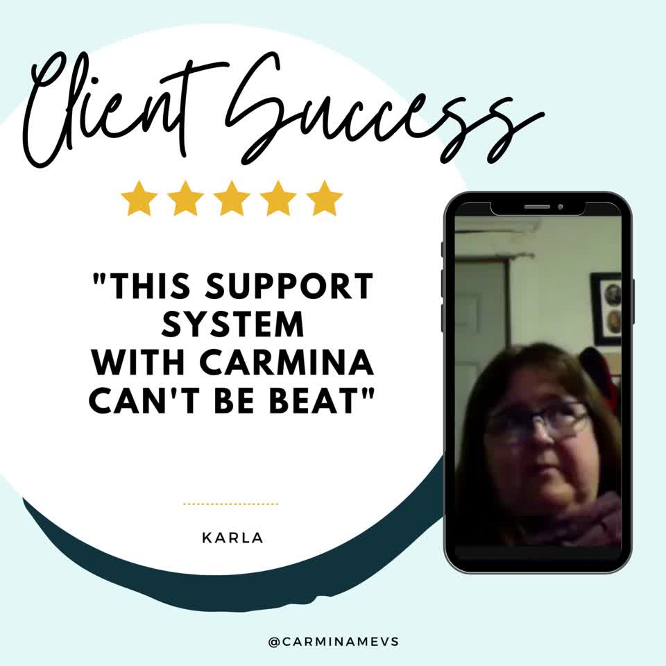 Still image out of testimonial from Karla Syverson