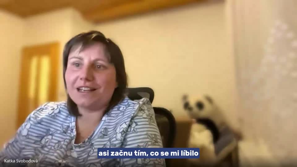 Still image out of testimonial from Katka Svobodová