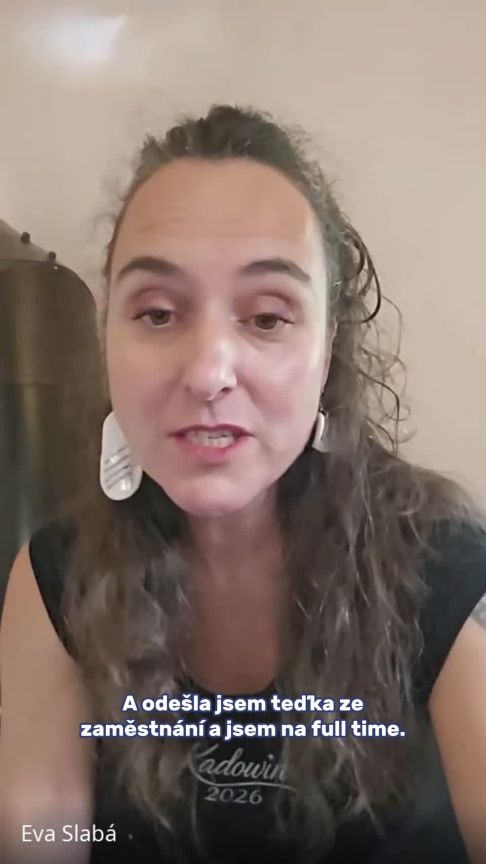 Still image out of testimonial from Eva Slabá