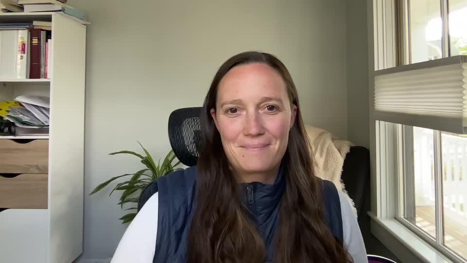 Still image out of testimonial from Kate Grandbois