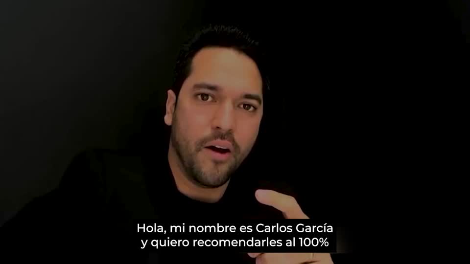Still image out of testimonial from Carlos García