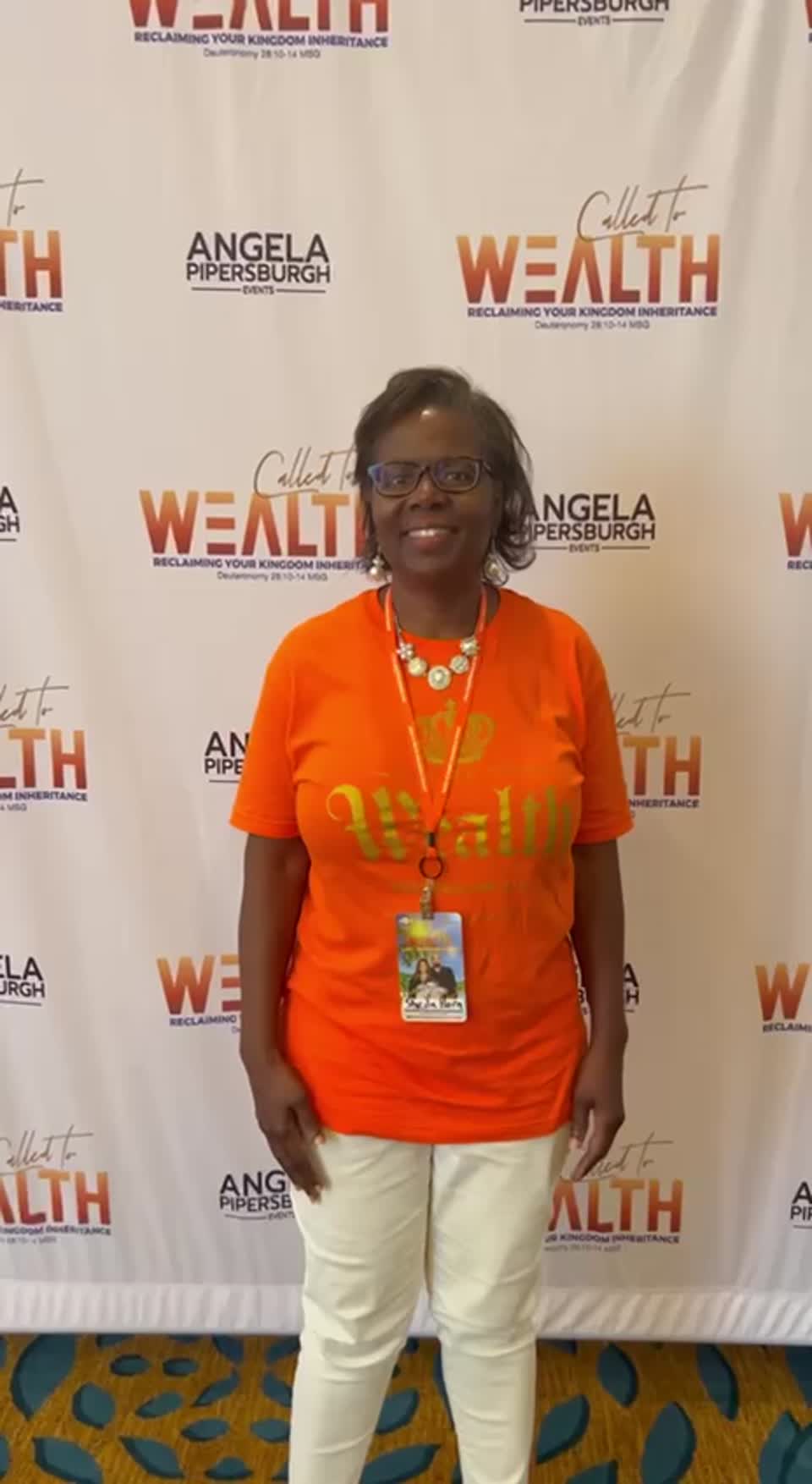 Still image out of testimonial from Sheila Horn