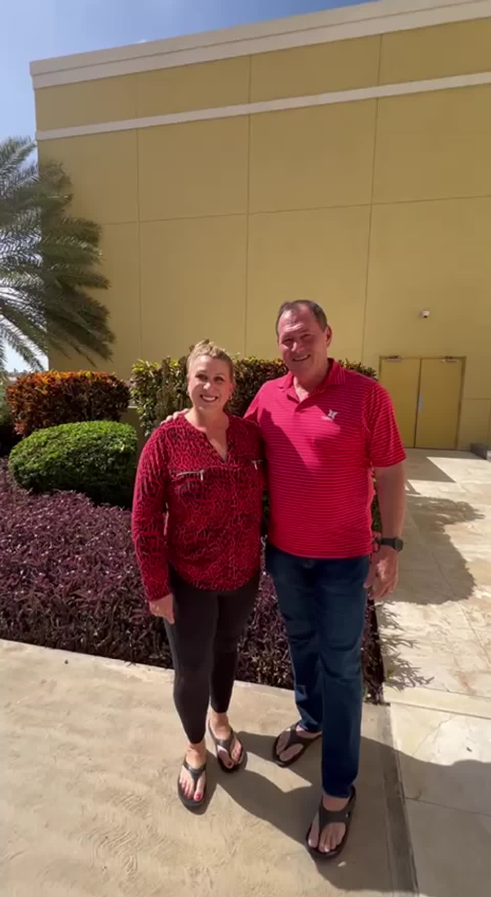 Still image out of testimonial from Larry and Judy Copenbarger