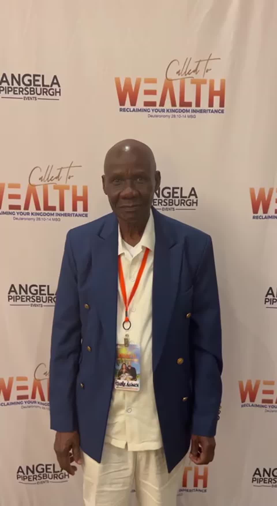 Still image out of testimonial from Apostle Richard McIntosh