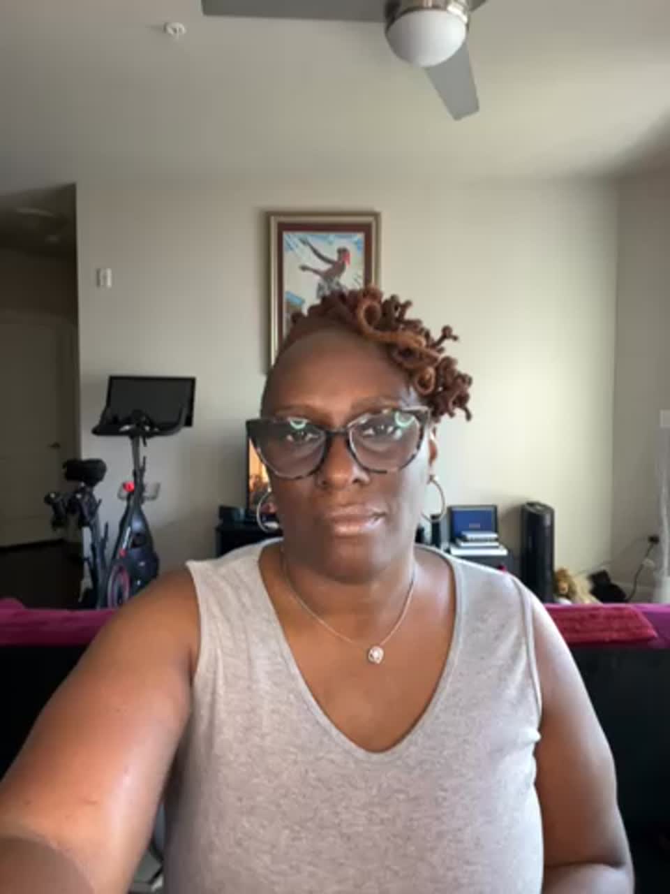 Still image out of testimonial from Dr. Sheron Brown