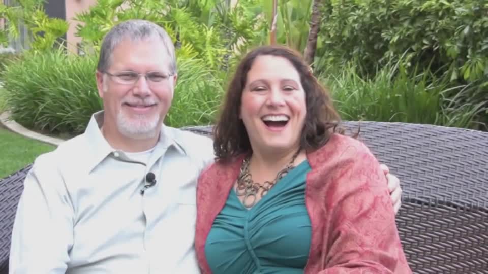 Still image out of testimonial from Orna & Matthew Walters