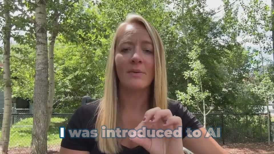 Still image out of testimonial from Jennifer Nelson-Hawks