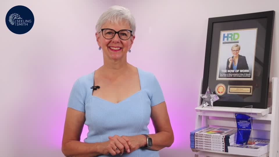 Still image out of testimonial from Kim Seeling-Smith