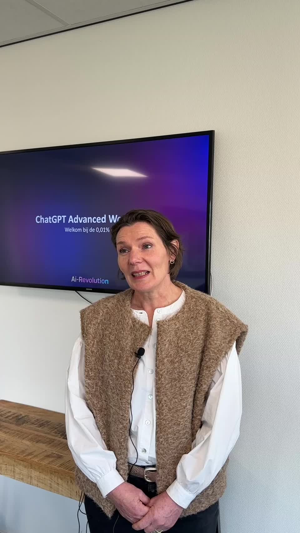 Still image out of testimonial from Agnes Folkersma