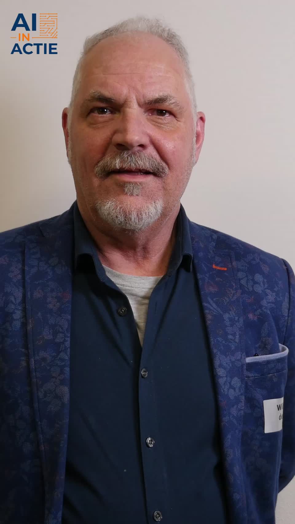 Still image out of testimonial from Wilbert van den Braak