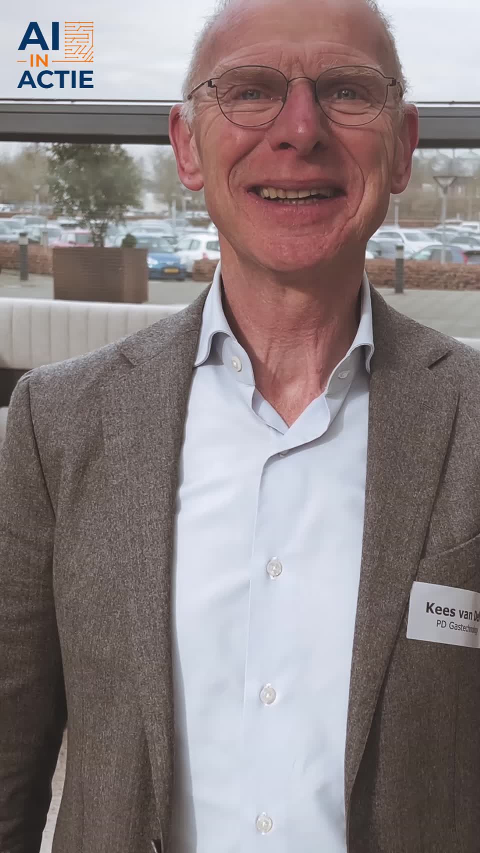 Still image out of testimonial from Kees van Delft