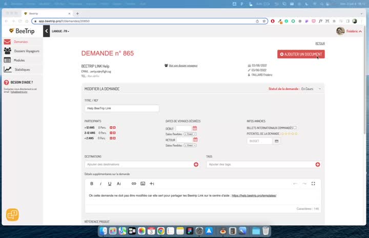 Still image out of testimonial from BeeTrip Link