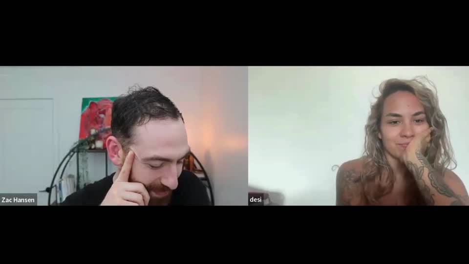 Still image out of testimonial from Desi