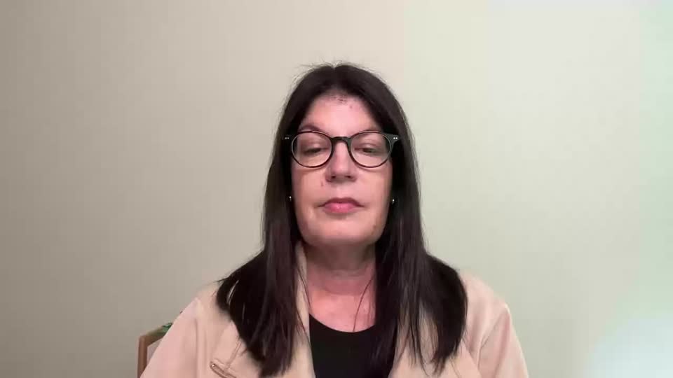 Still image out of testimonial from Stacey H. Rubin