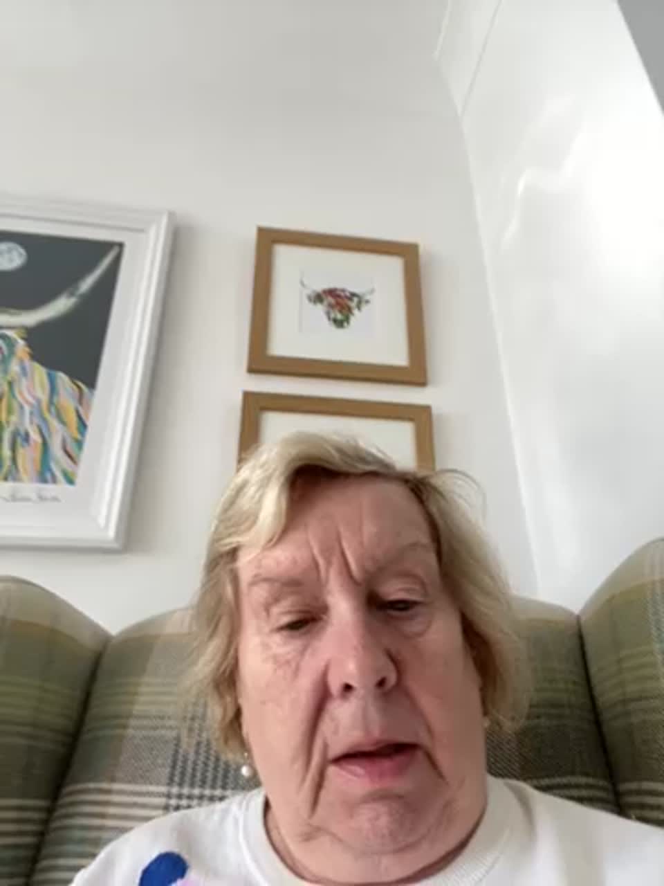 Still image out of testimonial from Catherine Hall