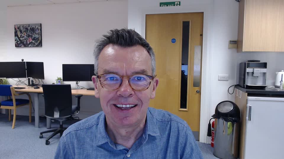 Still image out of testimonial from Mark Flynn