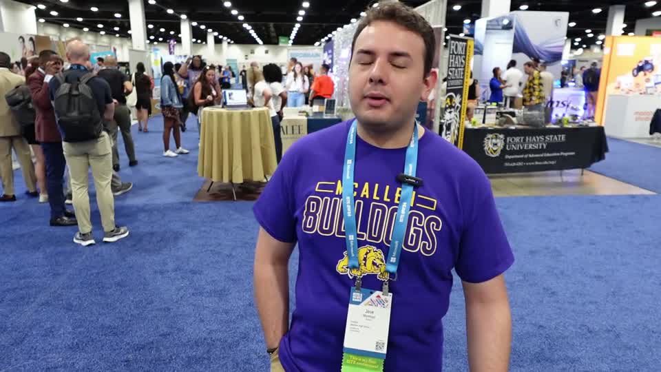 Still image out of testimonial from Jose Montoya