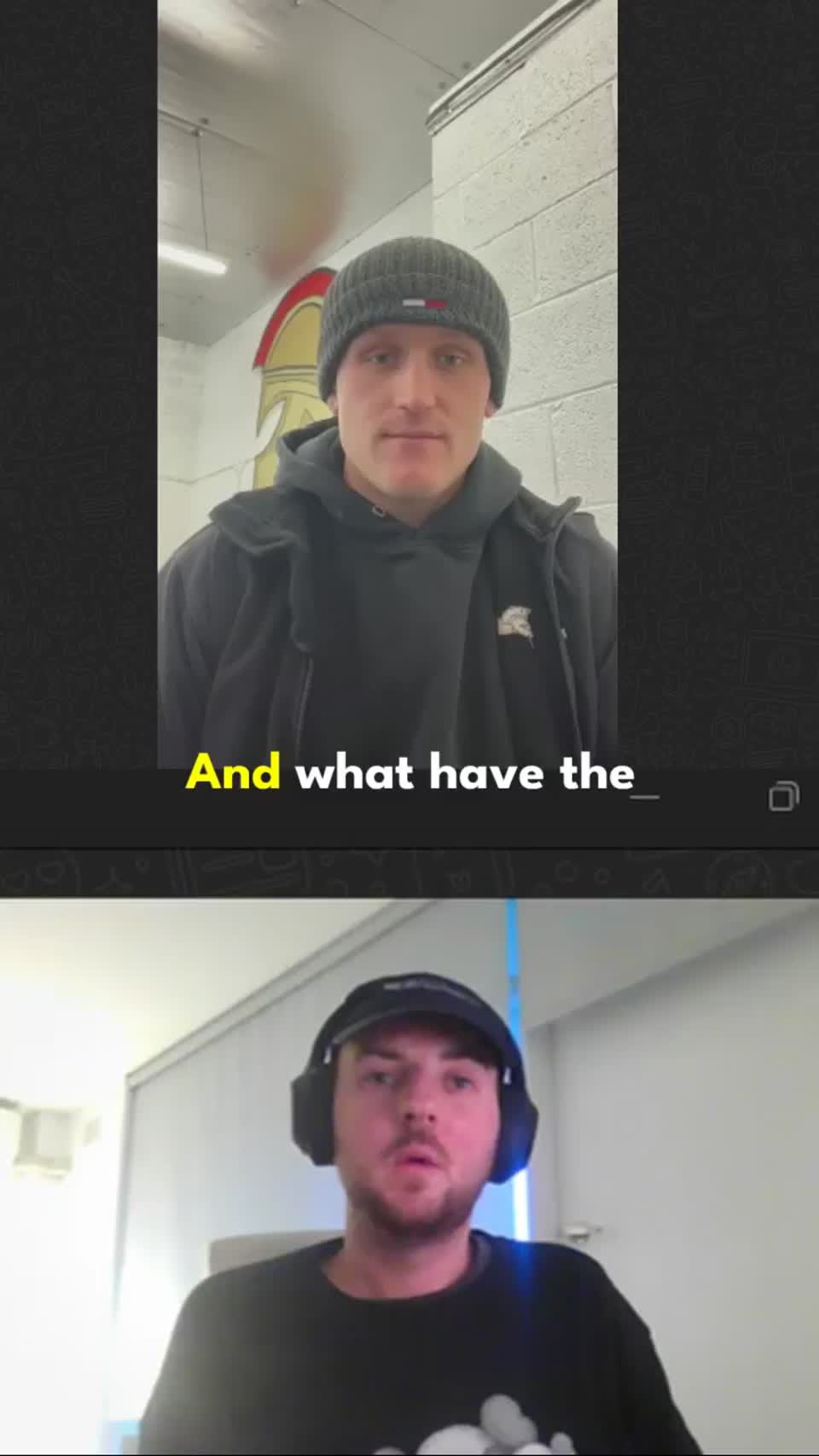 Still image out of testimonial from James