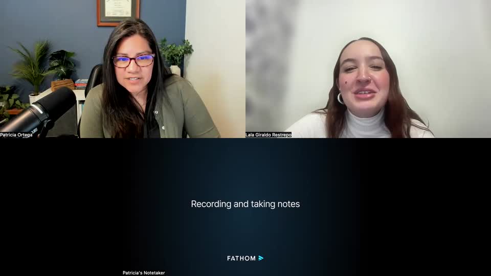 Still image out of testimonial from Patricia Ortega