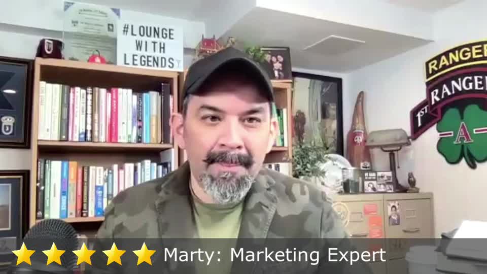 Still image out of testimonial from Marty Martinez