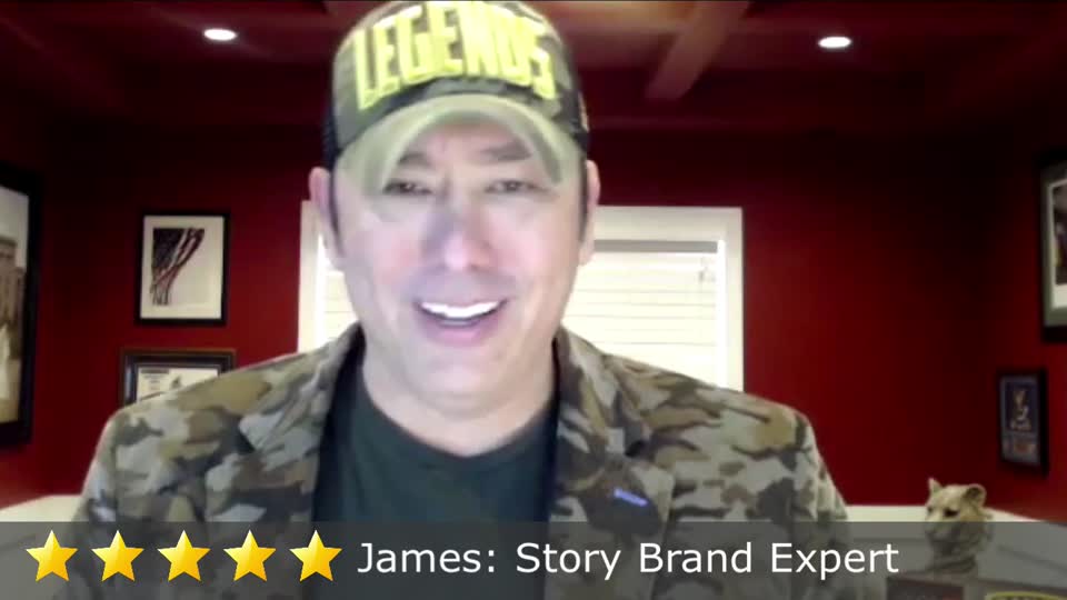 Still image out of testimonial from James Felts