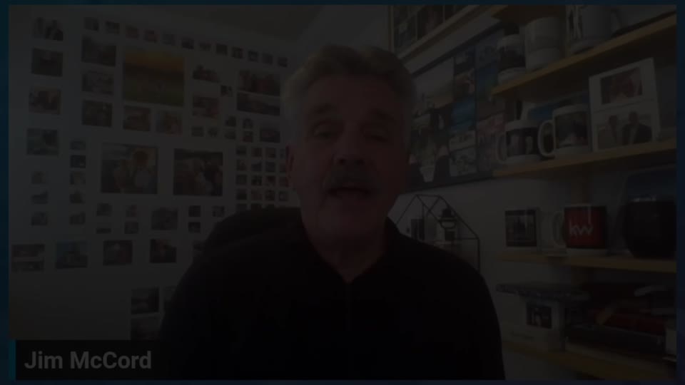 Still image out of testimonial from Jim McCord