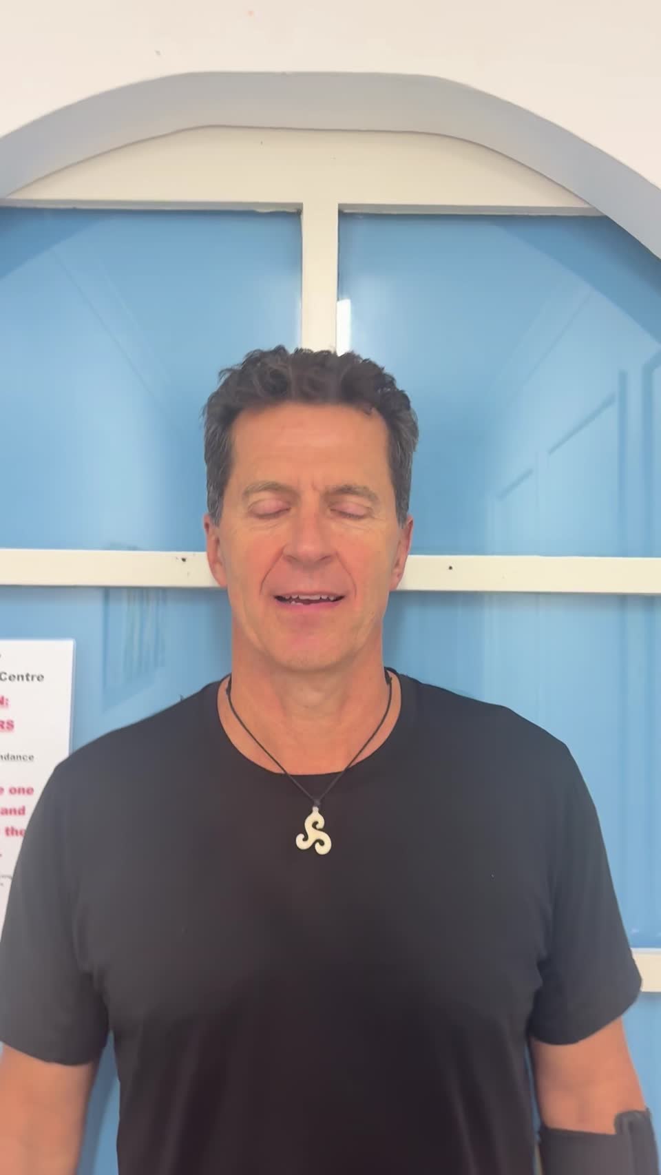 Still image out of testimonial from David